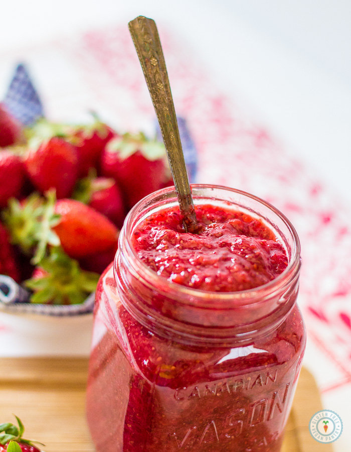 Strawberry Chia Seed Jam | glutenfreeveganpantry.com
