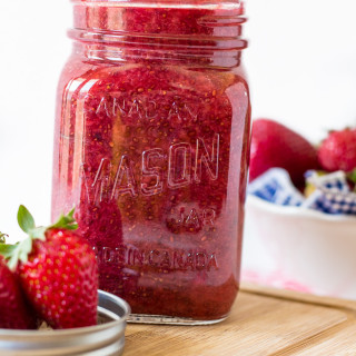 Strawberry Chia Seed Jam – Vegan + Gluten-free